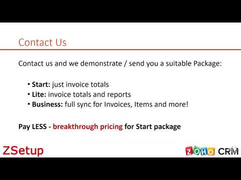 PayPal and Zoho CRM integration demo video. Watch on YouTube